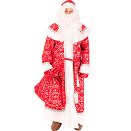 Новогодний костюм Деда Мороза напрокат Вильнюс